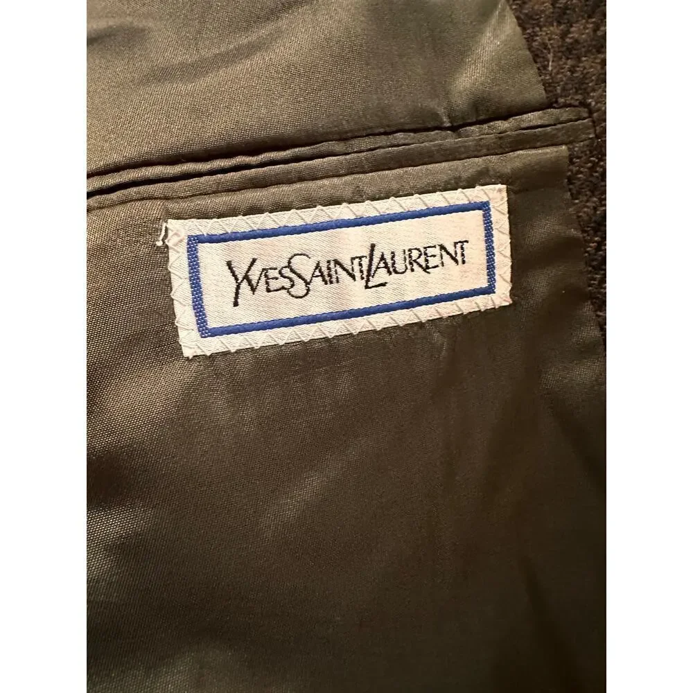Authentic Vintage Yves Saint Laurent Men's Houndstooth Blazer/Jacket See Sizing